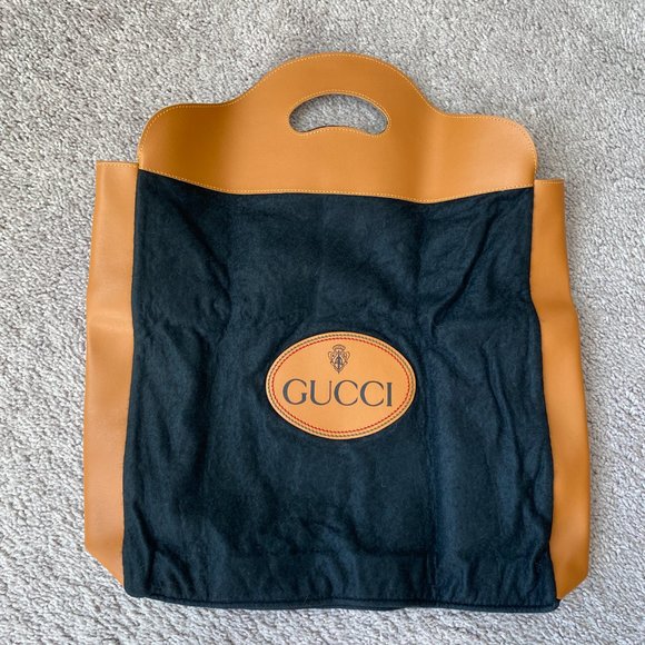 Vintage 70's Gucci Shopper Tote Bag - Picture 2 of 6
